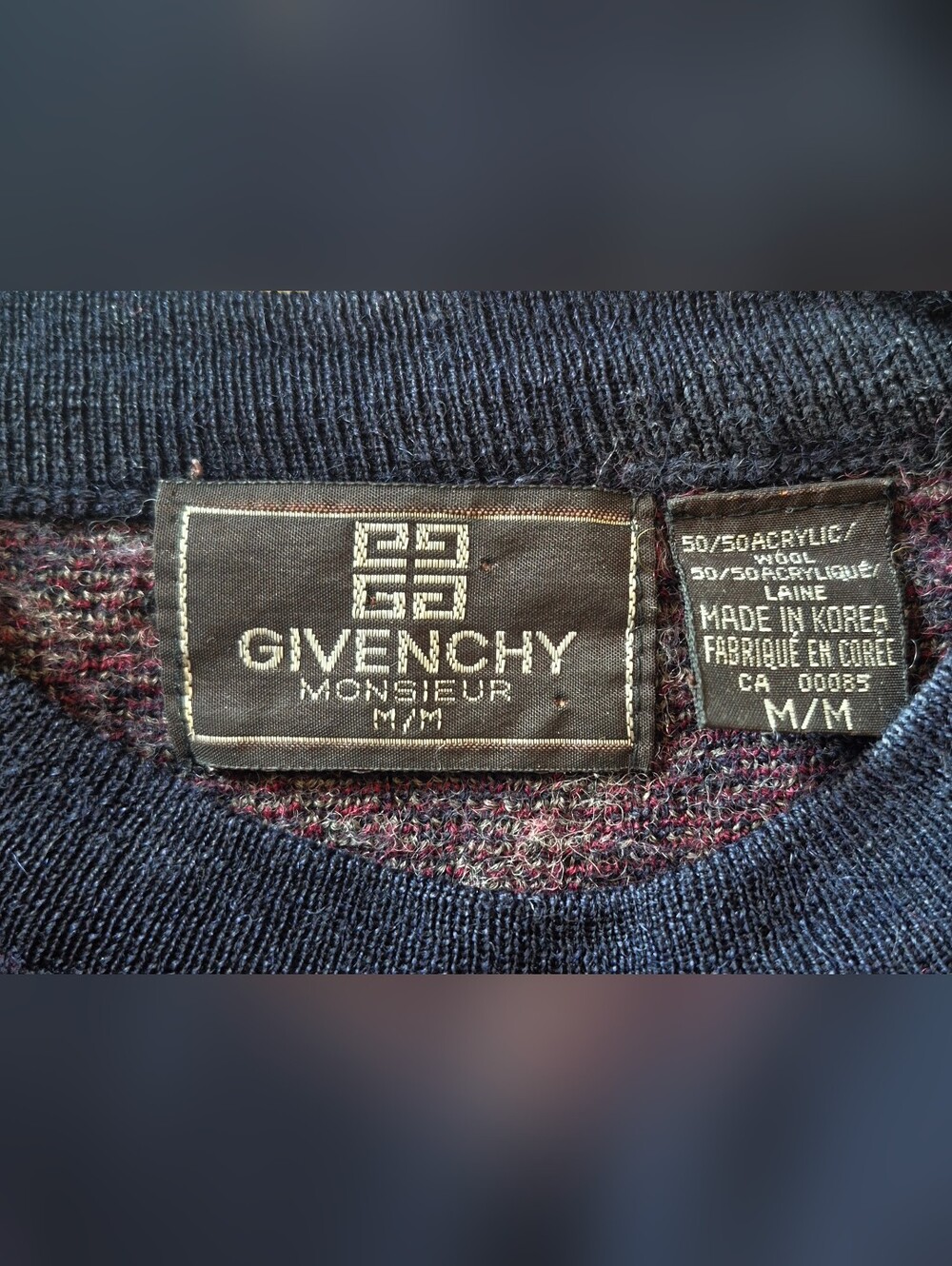 Vintage Givenchy Wool/Acrylic Sweater
